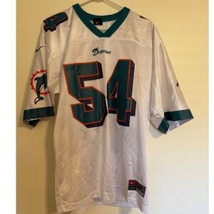 Miami Dolphins NFL Nike Team Apparel Football Jersey Z Thomas 54 Mens M